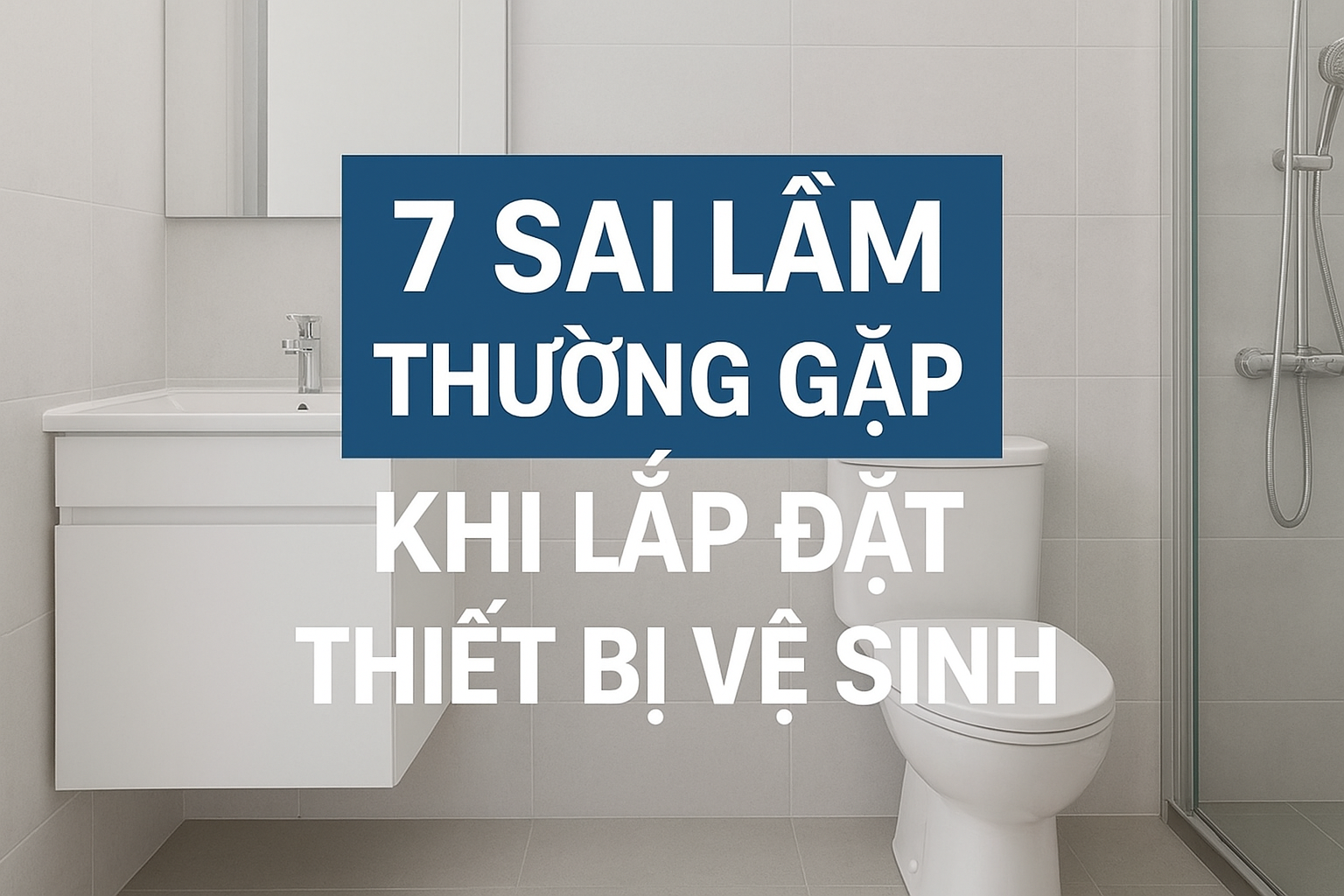 7 sai lầm thường gặp khi lắp đặt thiết bị vệ sinh
